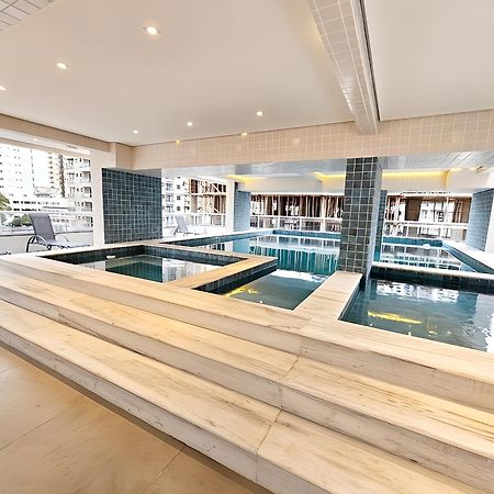 Apto Com Lazer Completo, Piscina, Ar, Mercadinho E Pet Friendly A 1 Min Da Praia Praia Grande (Santos) Eksteriør bilde
