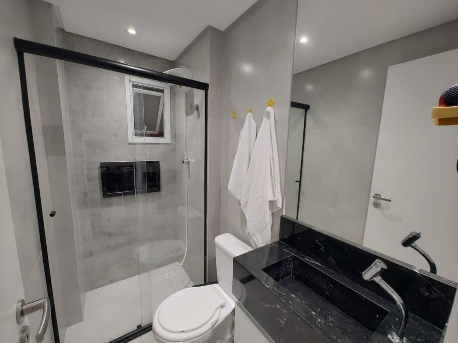 Apto Com Lazer Completo, Piscina, Ar, Mercadinho E Pet Friendly A 1 Min Da Praia Praia Grande (Santos) Eksteriør bilde